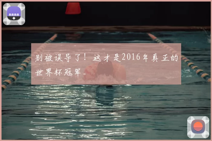 别被误导了!这才是2016年真正的世界杯冠军。